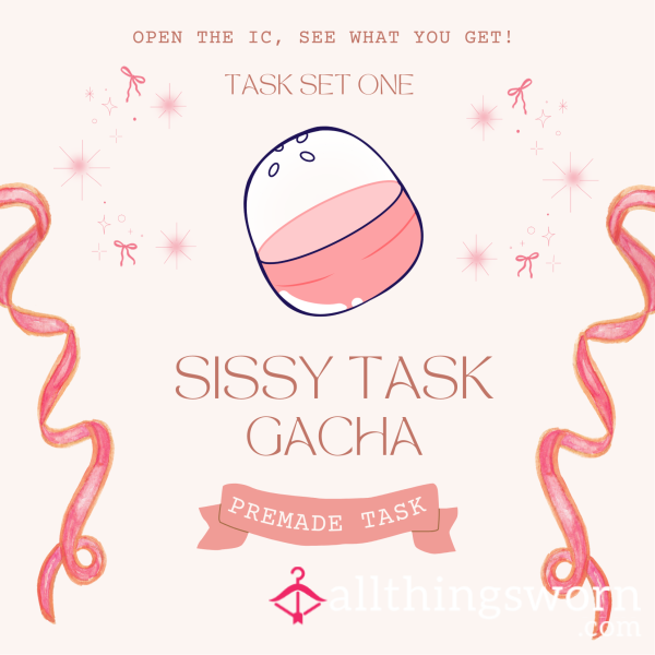 Sissy Tasks Delivered Via IC: Online Gachapon For Girly Sissy Tasks Who Love Dress Up, Taking Risks, And Toys
