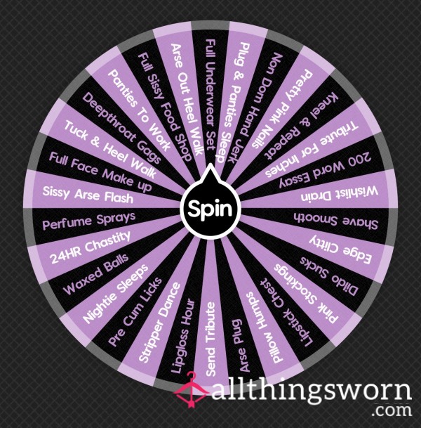 Sissy Tasks - Spin The Wheel 💕