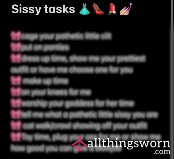 Sissy Training