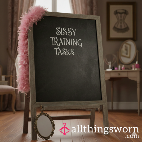 💖 Sissy Training Task Menu 💖 Choose Your Level Of Obedience