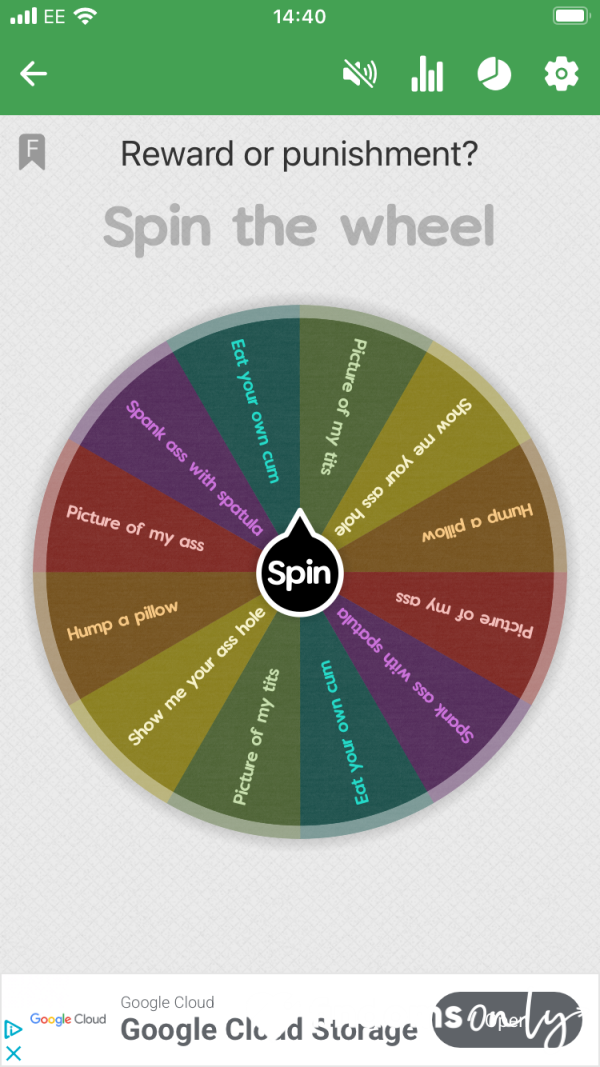 Reward Or Punishment Spin The Wheel
