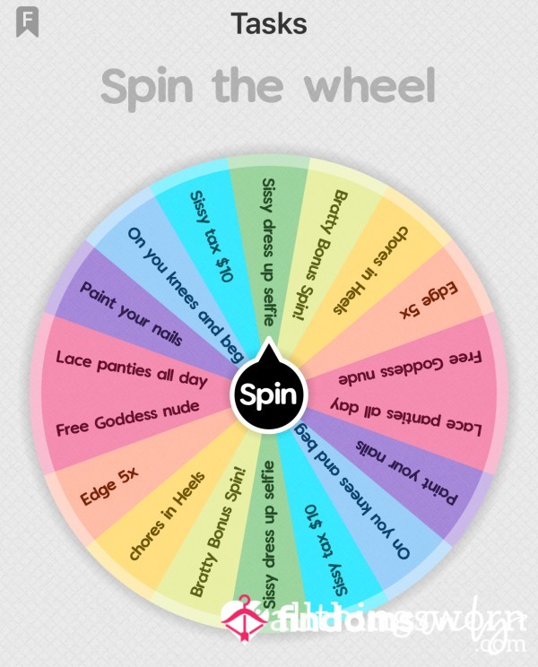 Sissy Wheel Tasks