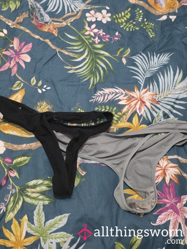 Size 12/14(M) UK. Black And Greyish Blue Panties