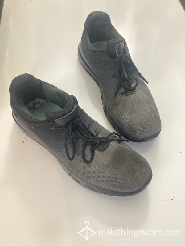 Size 13, Worn Out Dirty Blue Collar Shoes