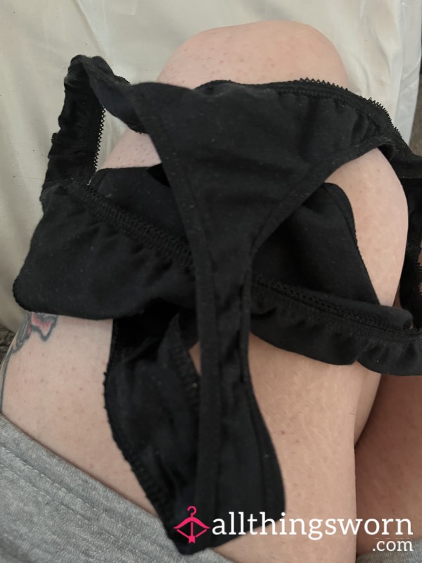Size 14 Black Thong