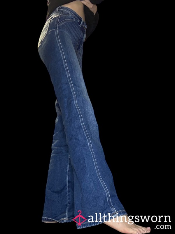 Size 24 High Waisted Flare Leg Jeans