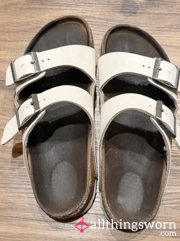 Size 34 White Birkenstocks