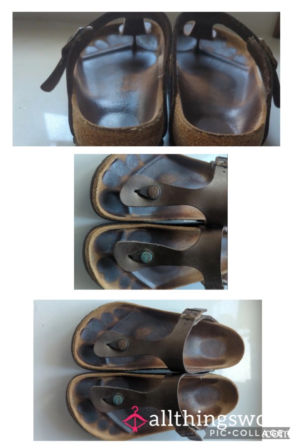 Size 5 Birkenstock Sandals W Toe Prints