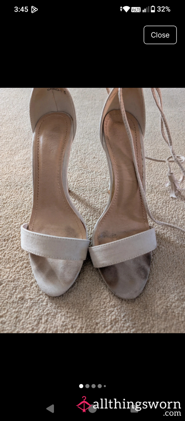 Size 5 Heels Toe Prints X