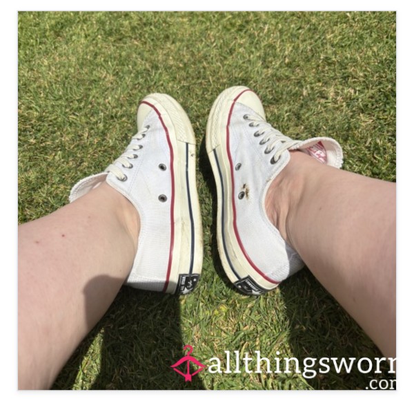 Size 5, Sockless Platform Converse (Previously In White 🤭)