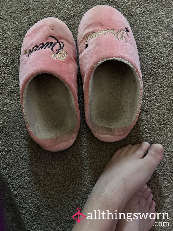 Size 5 Worn Slippers Fettish