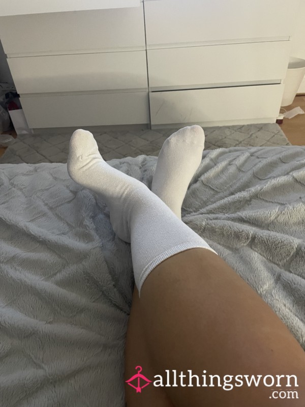 Worn White Socks👣