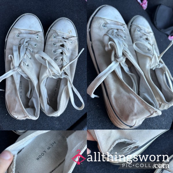 Size 6, Well Worn Super Comfy Scented Canvas Shoes