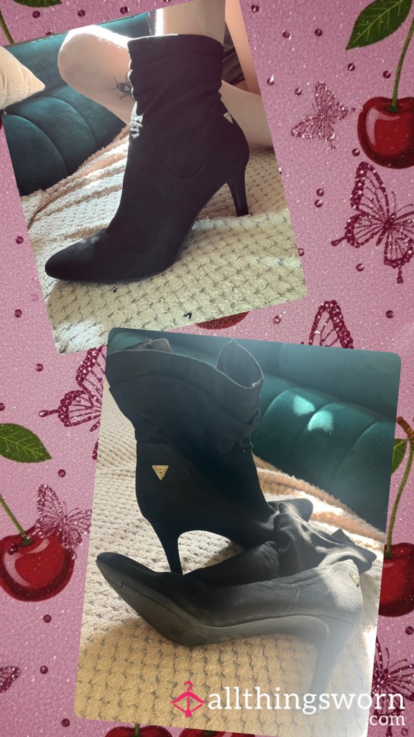 🔥 Size 7 Guess Heeled Ankle Boots 🔥