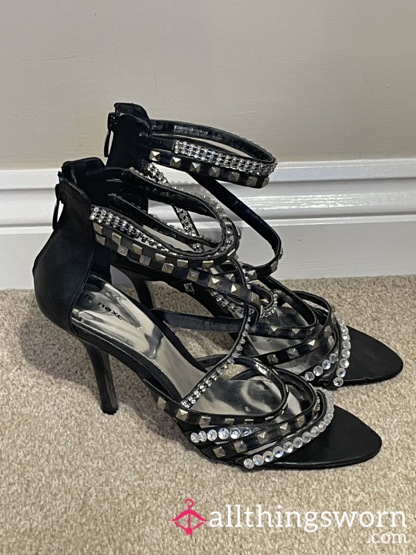 Size 7 Studded High Heel Sandals