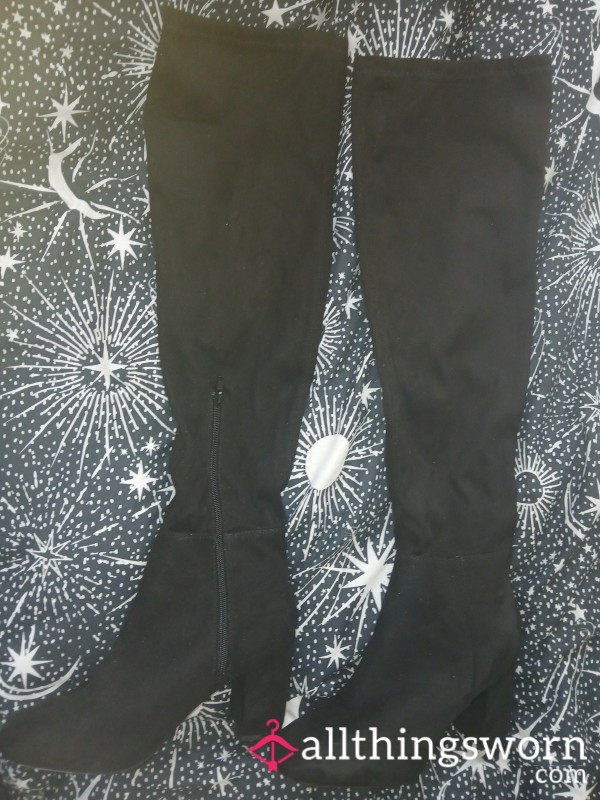 Size 8 Black Knee High Boots