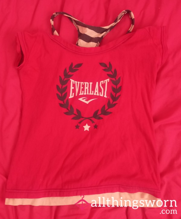 Size 8 Everlast Gym Top