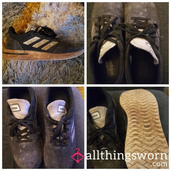 Size 9.5 UK Size Adidas Extremely Worn And Smelly Trainers