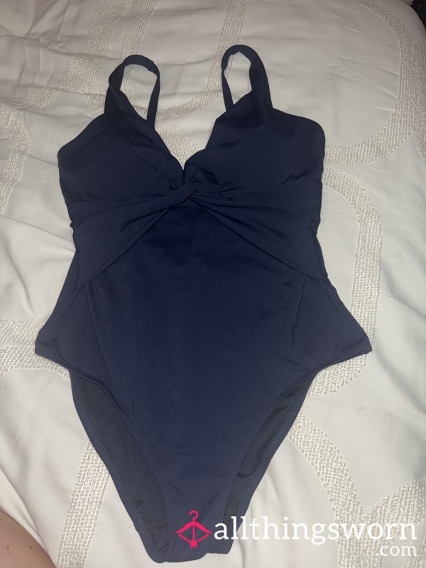 Size L Navy Blue Swimming Costume