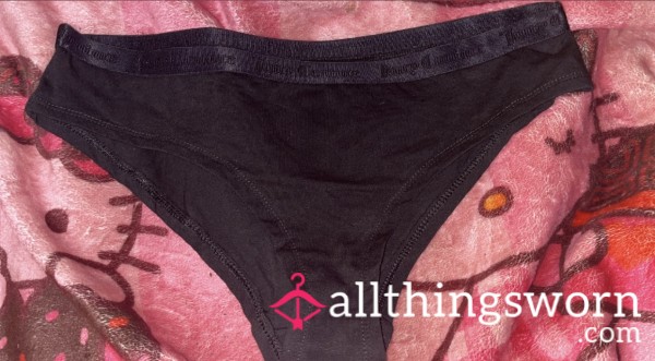 (Size Large) Black Juicy Couture Cheeky Panty (3 Day Wear)