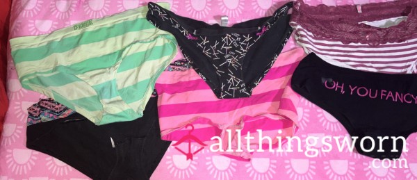 Size Medium Panty Bundle (5 Vintage Victorias Secret