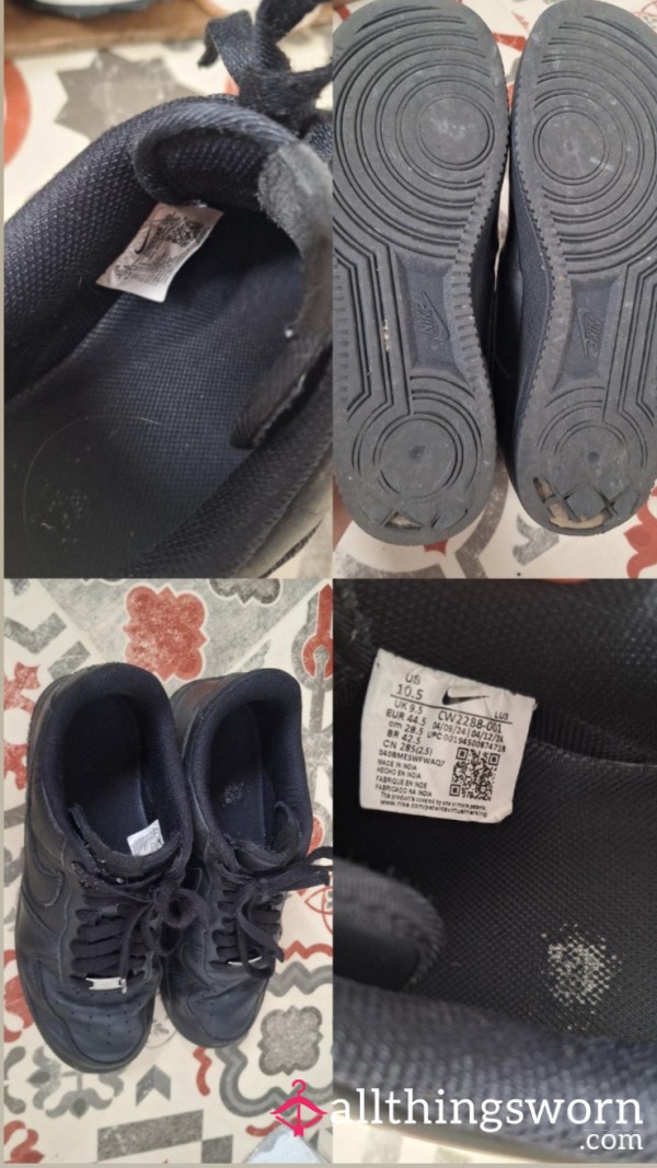 Size UK 9.5 Extremely Worn, Multiperson Worn Air Forces Trainers