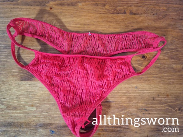 🔥Sizzling HOT PINK Lace G-String  – Flirty & Fierce!🔥