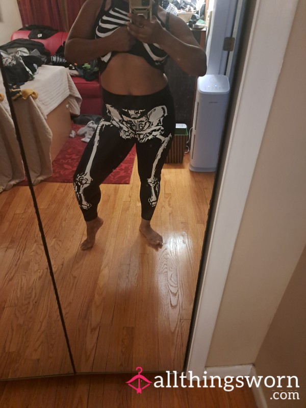 Skeleton Leggings Size M/L