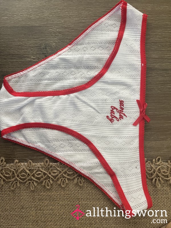 Skimpy Cut “Santa Baby” Cotton Panties❤️