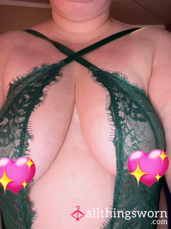 Skimpy Green Body For Sale. Worn. Bbw Size.