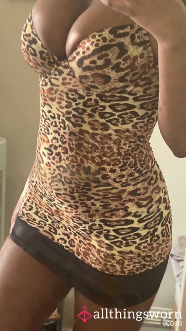 Skimpy Leopard Print Dress
