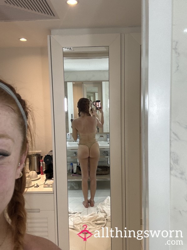 Skin Colour Thong- Worn.