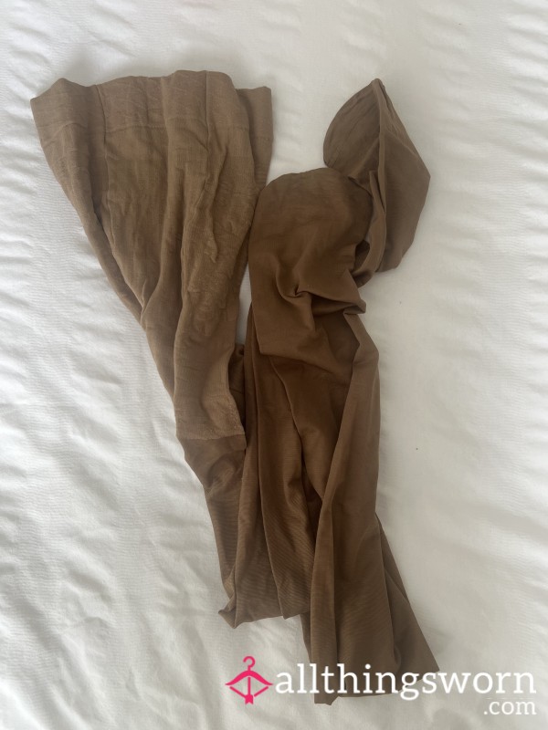Skin Coloured, Tights, S**y Sheer, Size 14/16, Well Worn, Odours