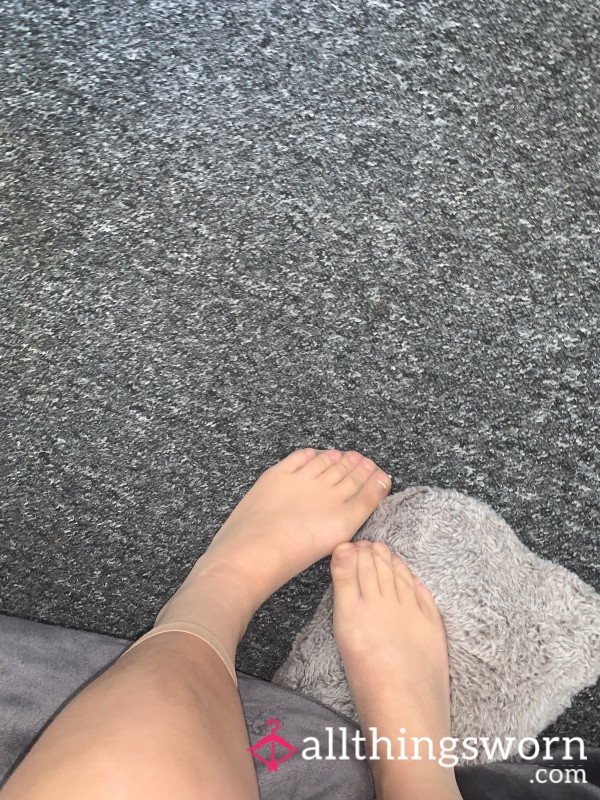 Skin-Coloured Worn Socks