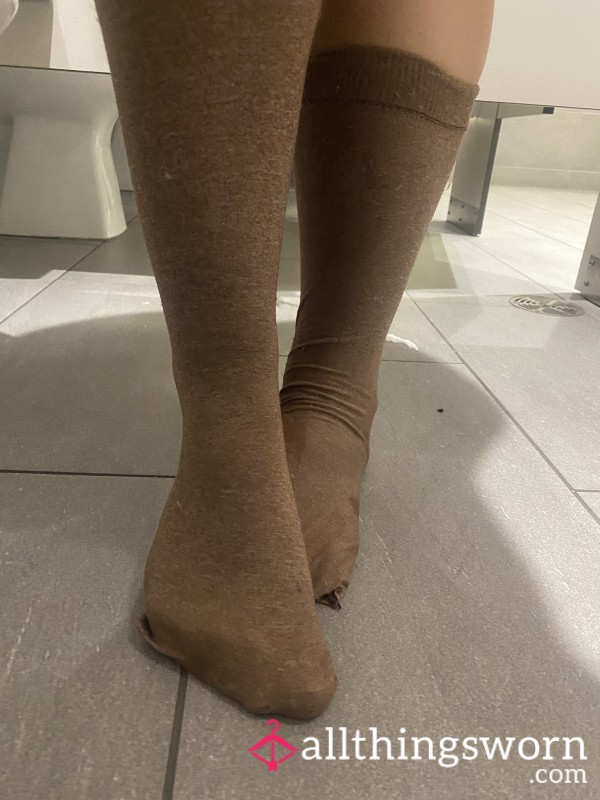 Skin-like Nylon High Socks