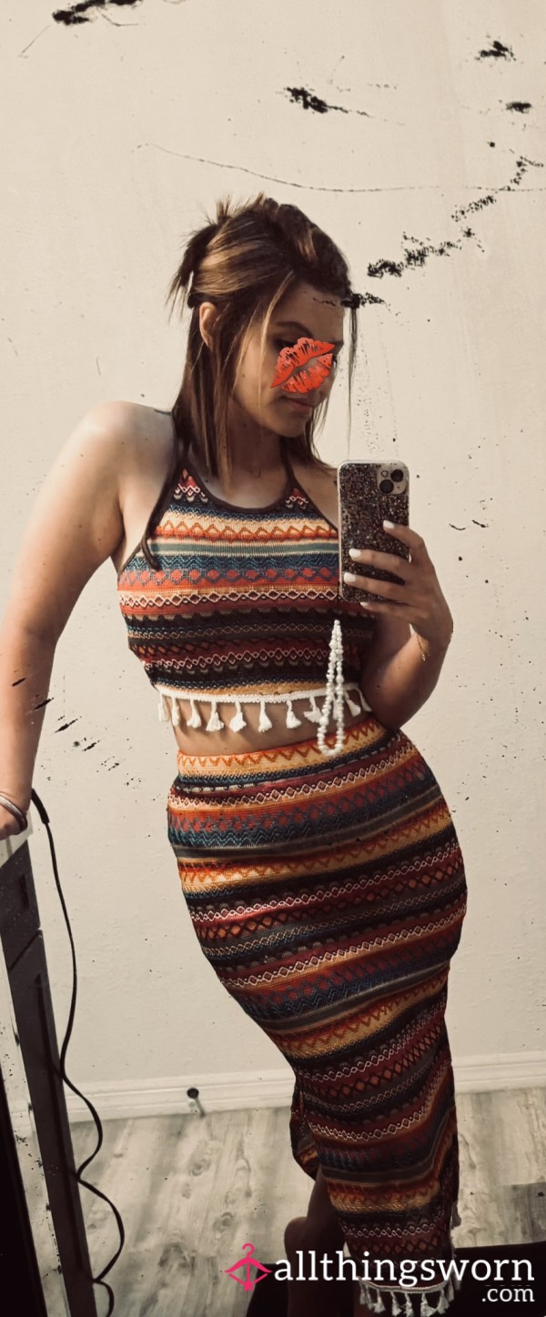 Skirt And Halter Top