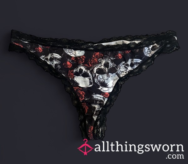 Skull & Roses Thong