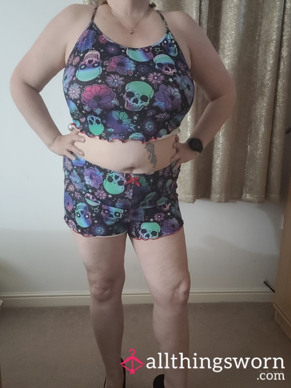Skull Vest And Shorts