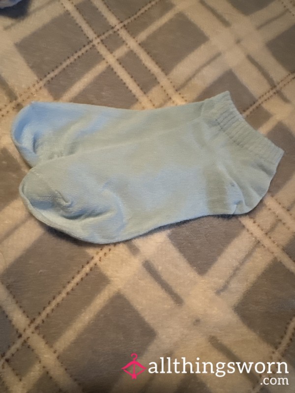 Sky Blue Ankle Socks