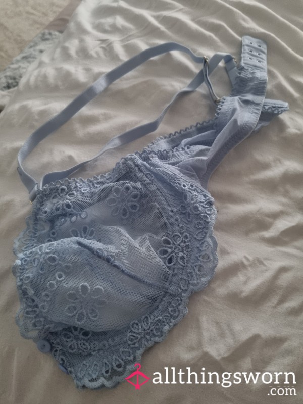 Sky Blue Bra Worn