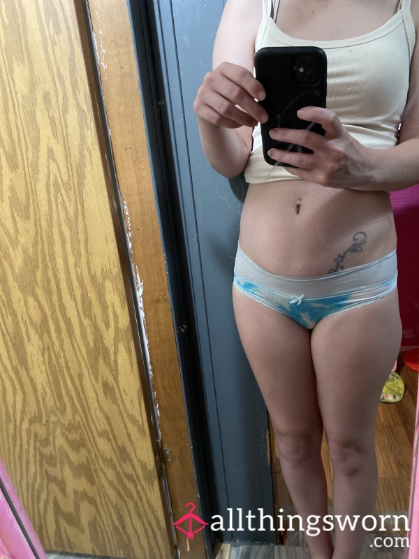 Sky Blue Panties With Lace