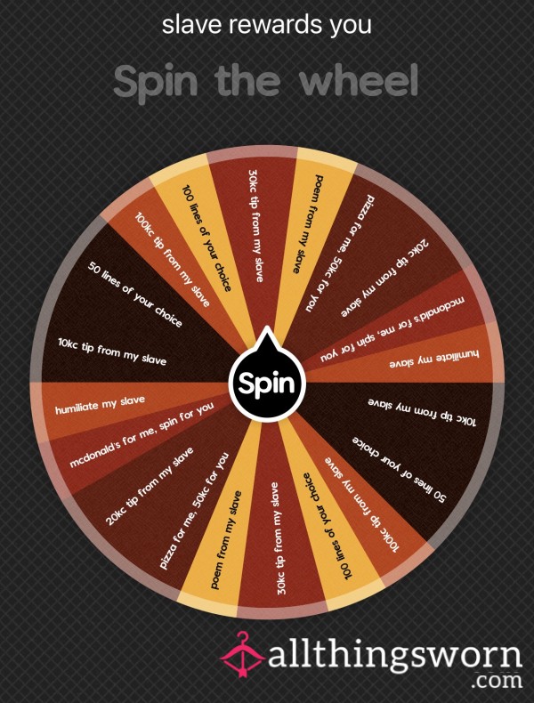 Slave Rewards You Wheel