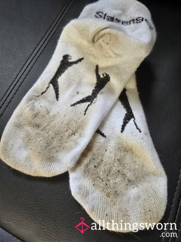 Slazenger White Trainer Socks