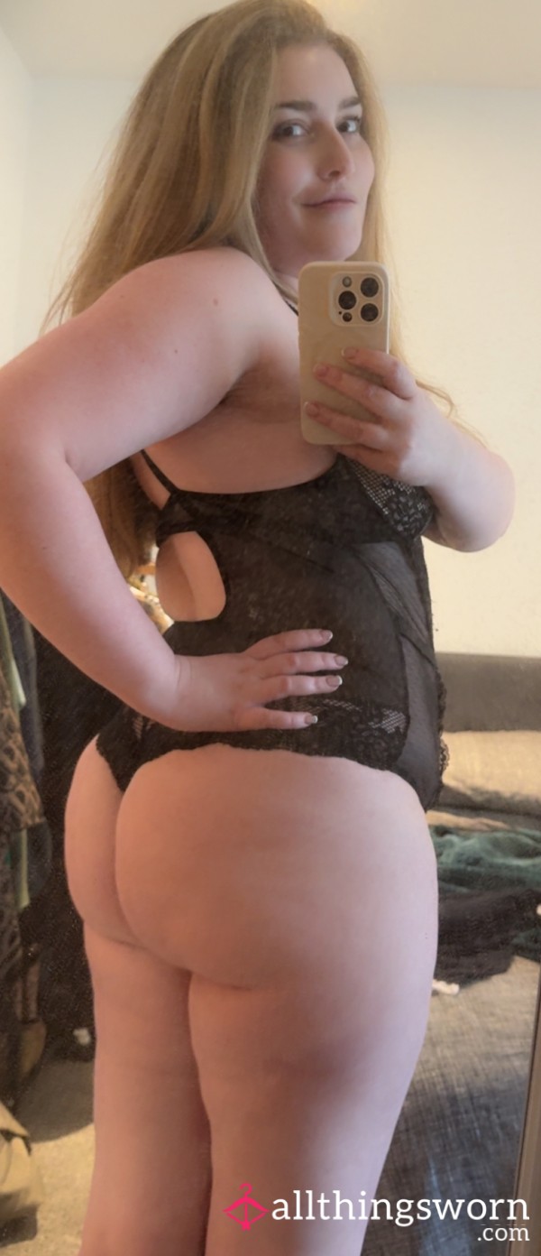 Sleek Black Bodysuit (seen Worn)