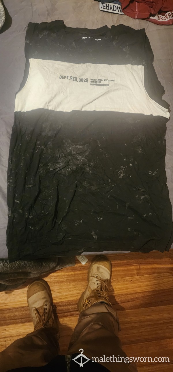 Sleep Tank Covered In Nightly C*m Front And Back