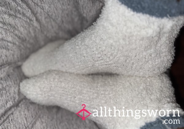 Sleepy Temptress In Fuzzy Socks