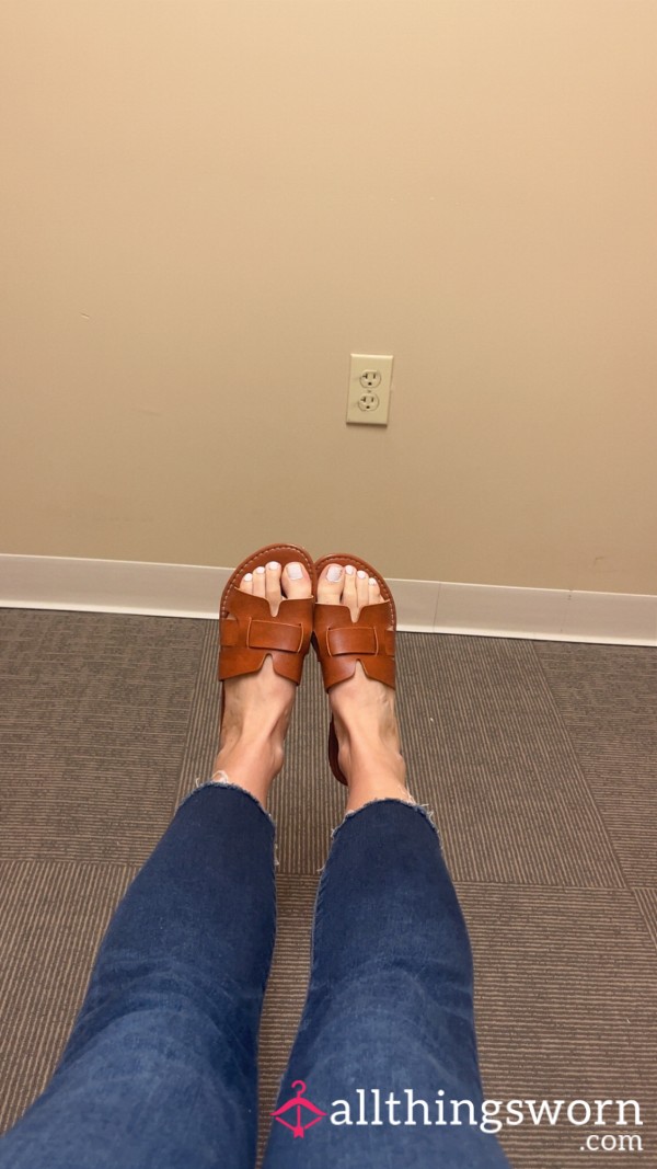 ~SOLD~Slide On Work Sandals