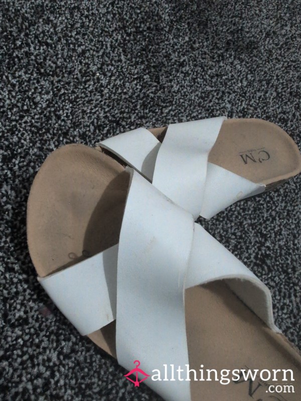 Slip On Open Toe Flats