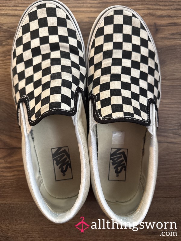 Slip On Vans. Worn