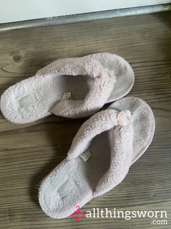 Slippers Pink, Very Worn